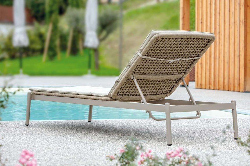 Sezlonguri de gradina Grattoni Atol, culoare bejMobCenter