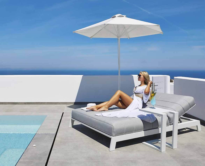 Sezlonguri de gradina Grattoni Bite-D, culoare albMobCenter