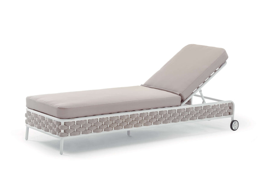 Sezlonguri de gradina Grattoni Panama - culoare albMobCenter