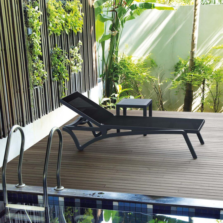 Sezlonguri de gradina Pacific - culoare negruMobCenter
