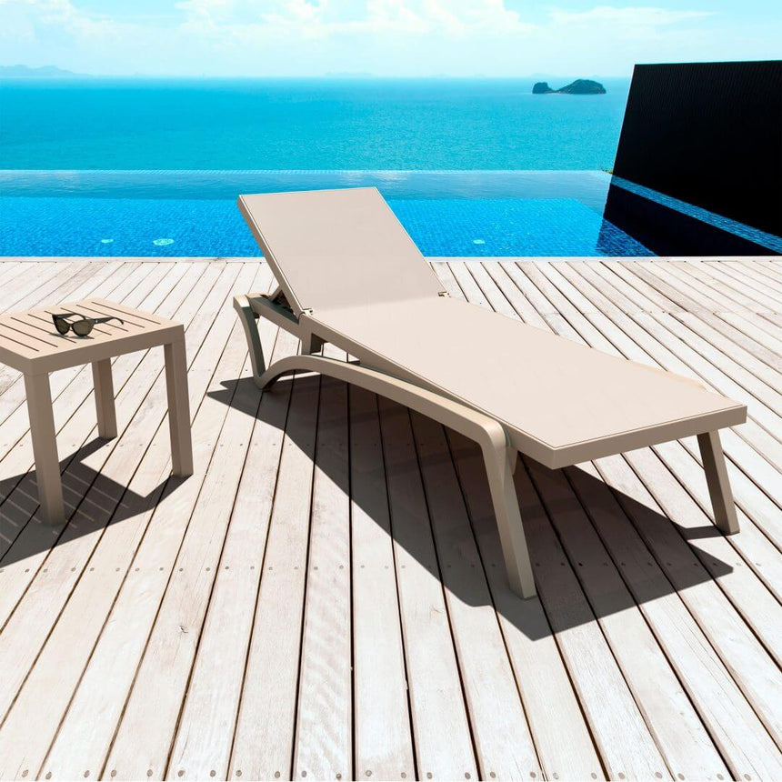 Sezlonguri de gradina Pacific - culoare taupeMobCenter