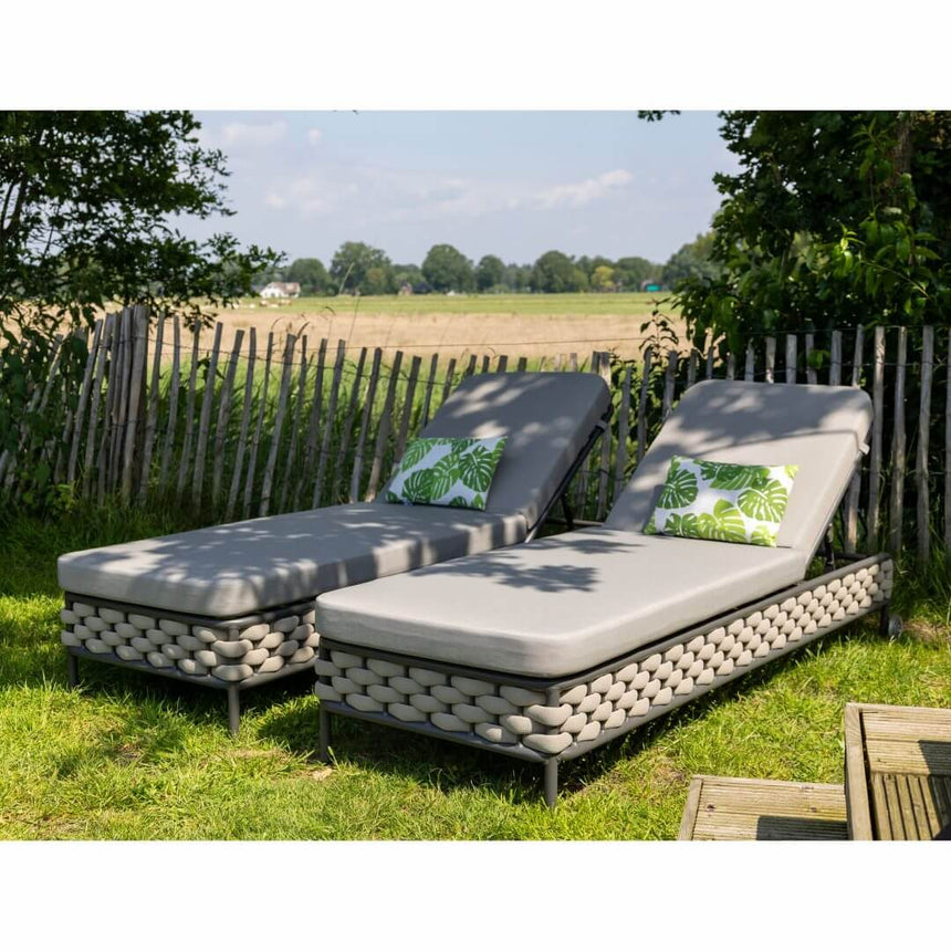 Sezlonguri de gradina Rio - culoare bejMobCenter