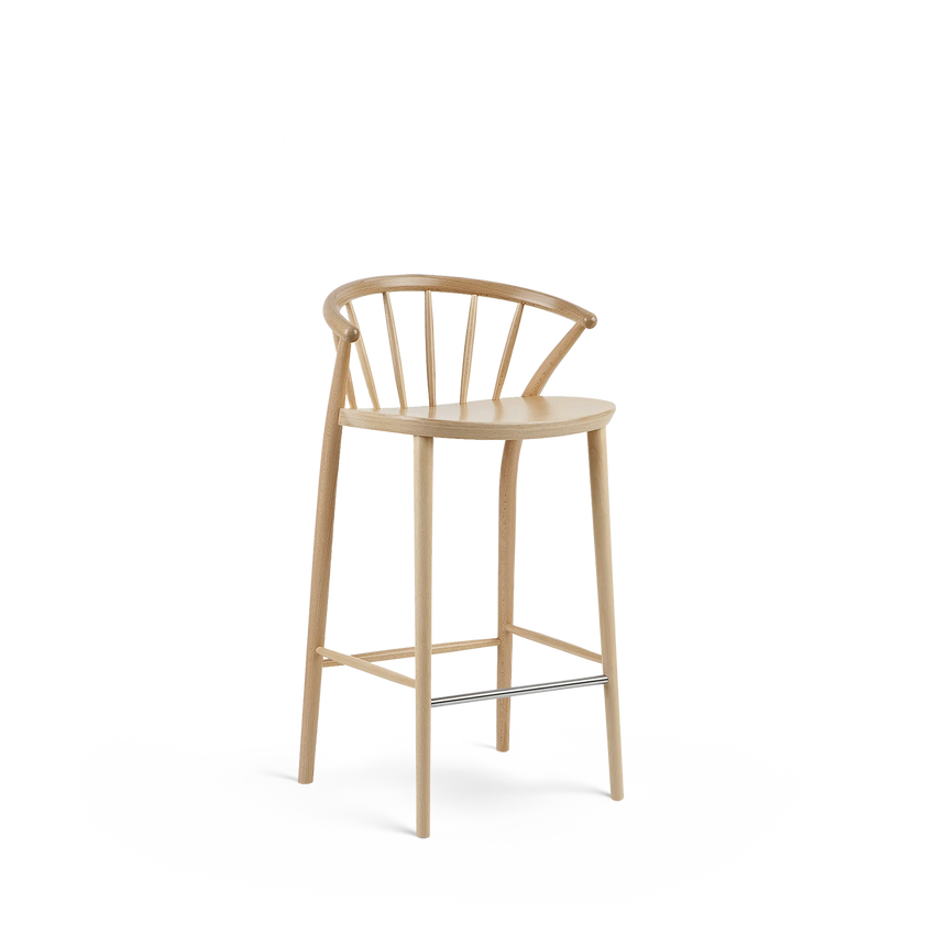 Scaun de bar Paged Sudoku H-9820 cu spătar cu șipci, 68 cm