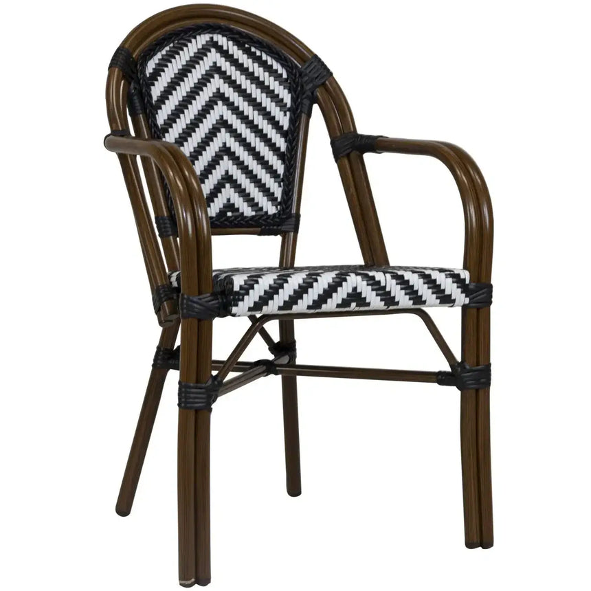 Toby I. scaun de terasa pentru exterior, cu brateMobCenter