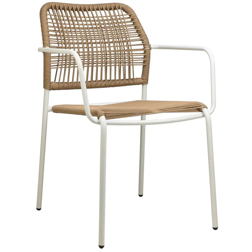 Twist scaun de terasa pentru exterior, culoare naturalMobCenter