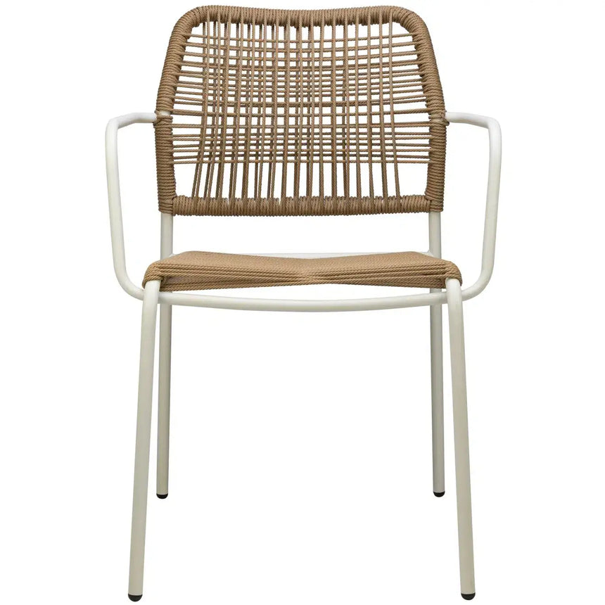 Twist scaun de terasa pentru exterior, culoare naturalMobCenter