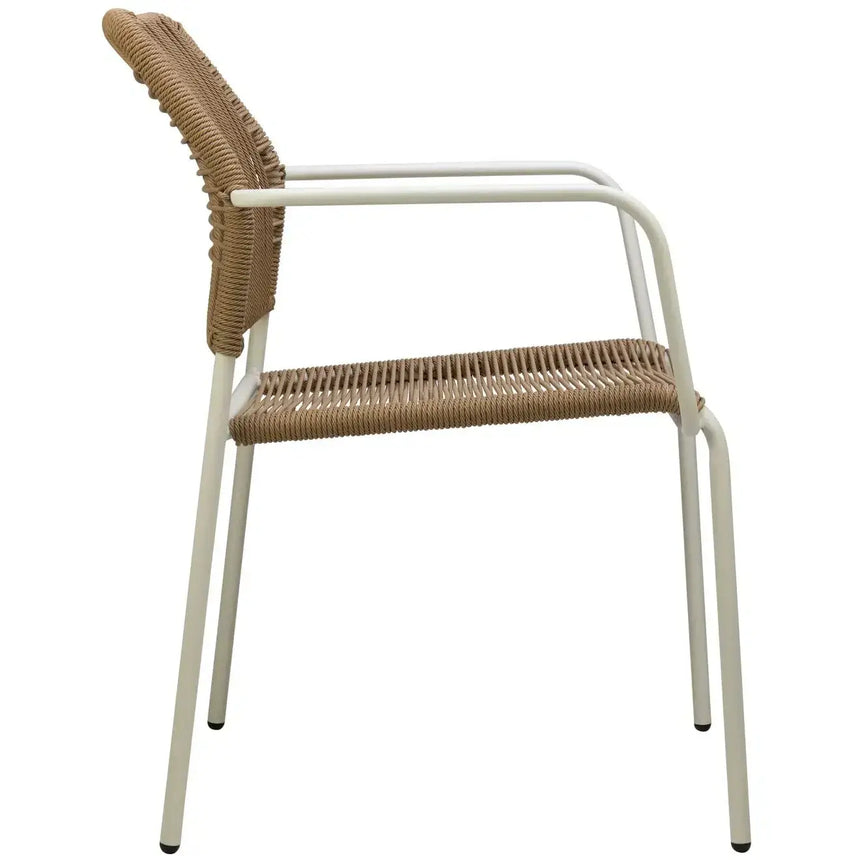 Twist scaun de terasa pentru exterior, culoare naturalMobCenter