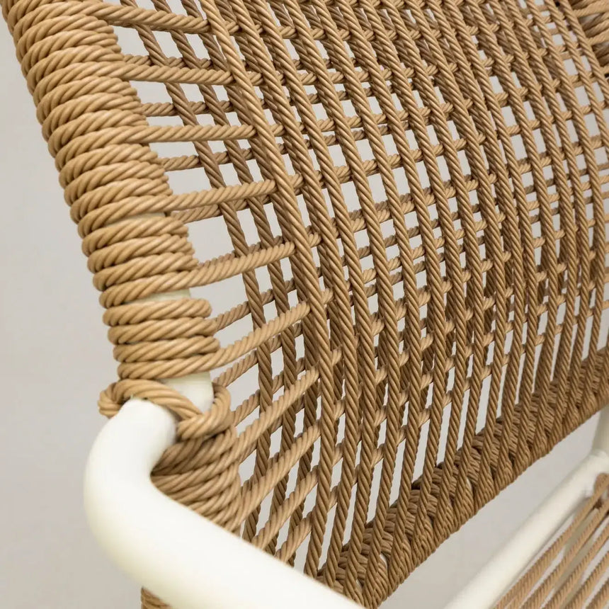 Twist scaun de terasa pentru exterior, culoare naturalMobCenter