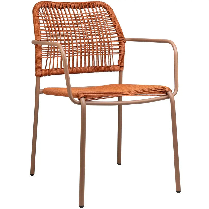 Twist scaun de terasa pentru exterior, culoare portocaliuMobCenter