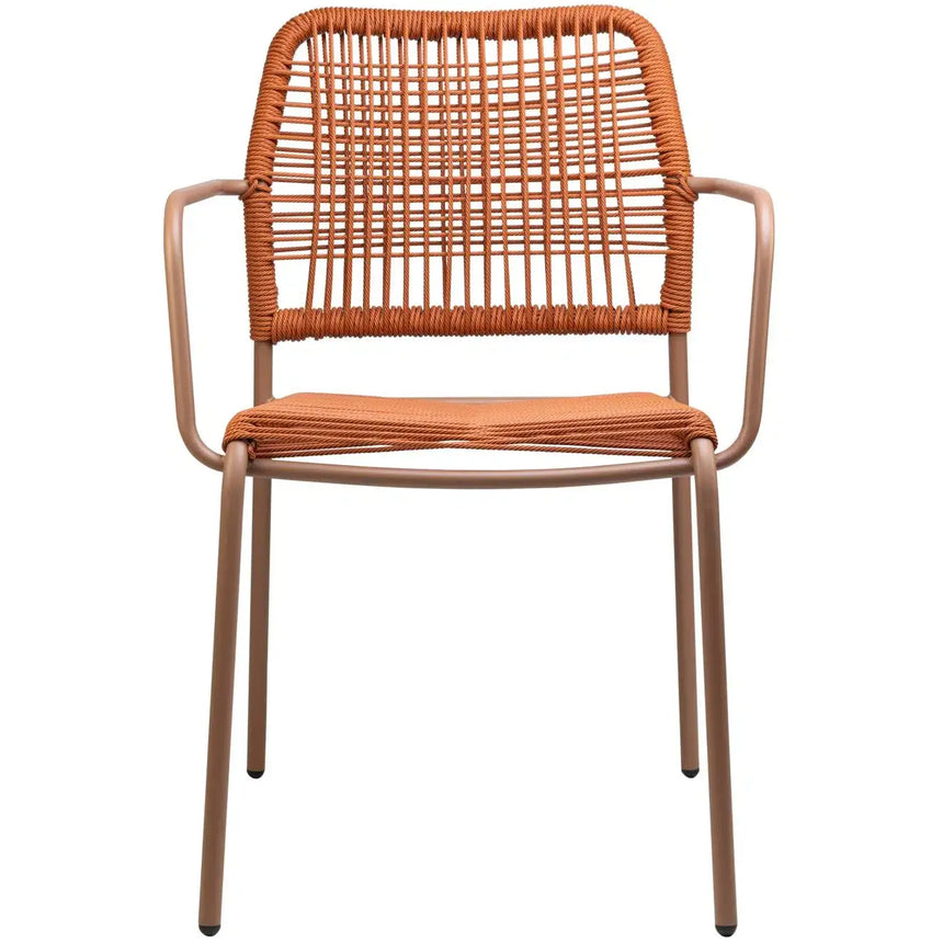 Twist scaun de terasa pentru exterior, culoare portocaliuMobCenter