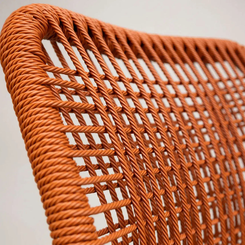 Twist scaun de terasa pentru exterior, culoare portocaliuMobCenter