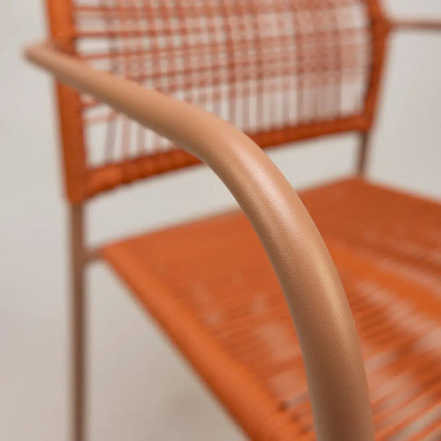 Twist scaun de terasa pentru exterior, culoare portocaliuMobCenter