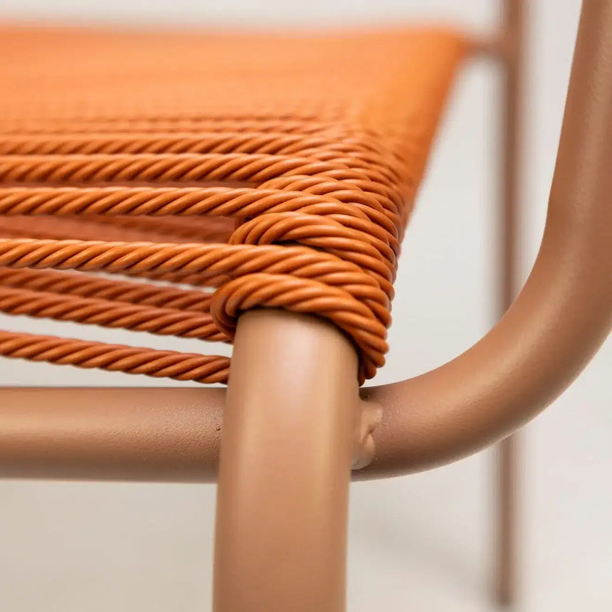 Twist scaun de terasa pentru exterior, culoare portocaliuMobCenter