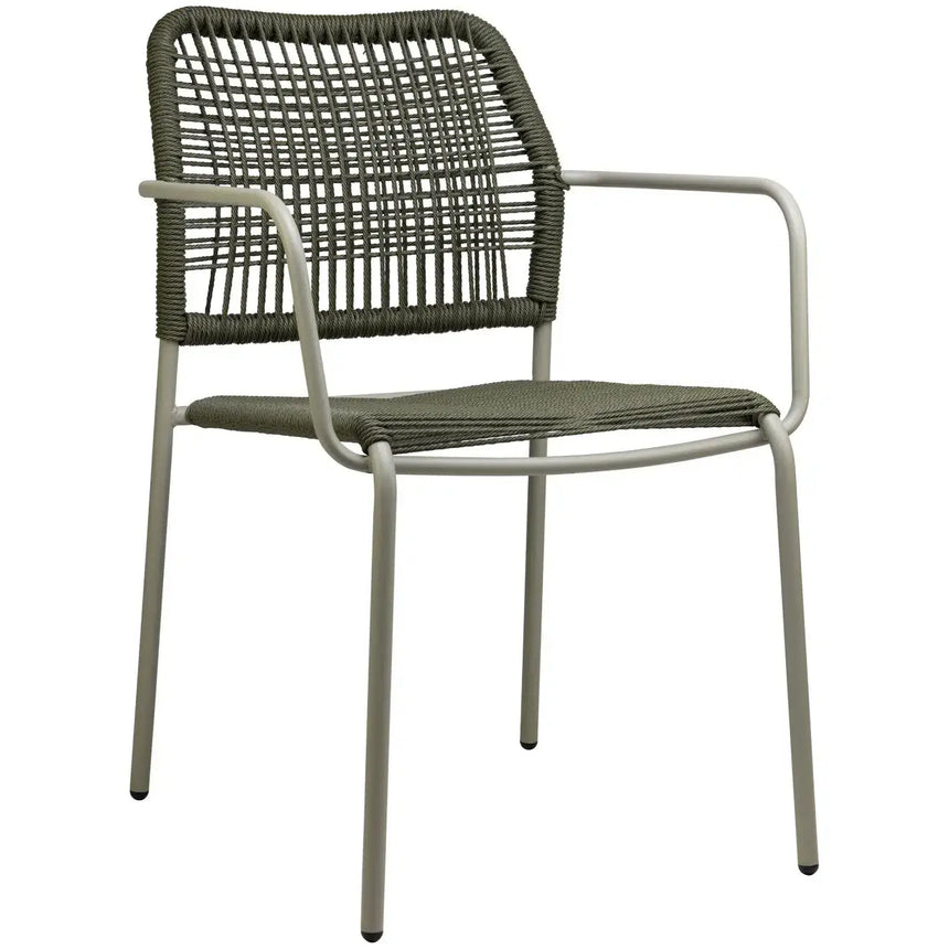 Twist scaun de terasa pentru exterior, culoare verdeMobCenter