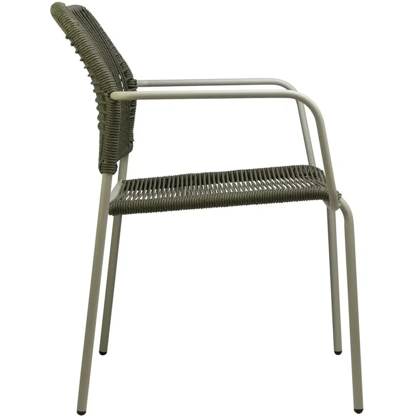 Twist scaun de terasa pentru exterior, culoare verdeMobCenter