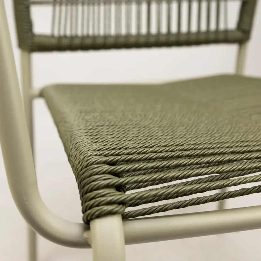 Twist scaun de terasa pentru exterior, culoare verdeMobCenter