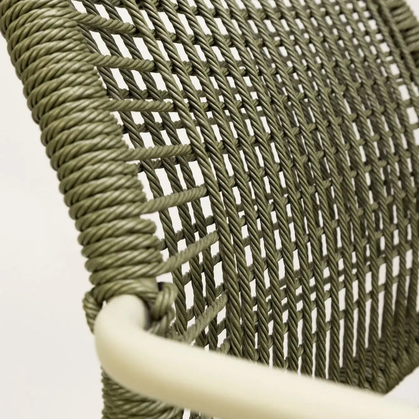 Twist scaun de terasa pentru exterior, culoare verdeMobCenter