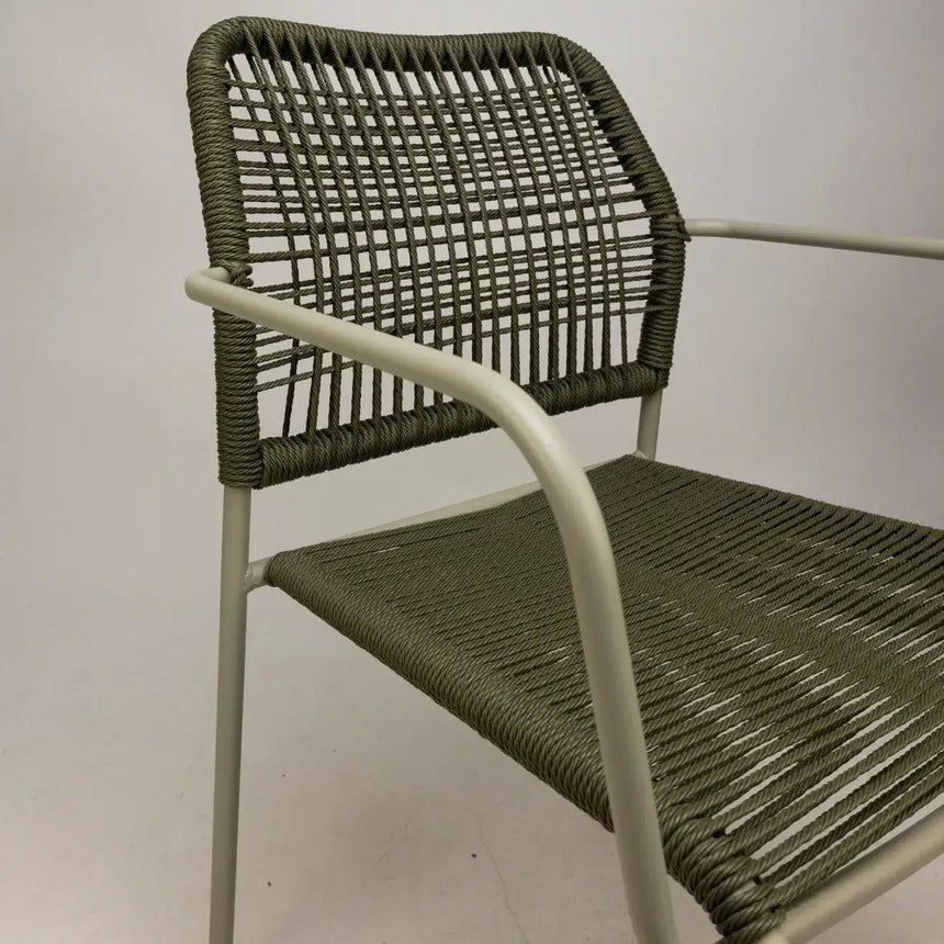 Twist scaun de terasa pentru exterior, culoare verdeMobCenter