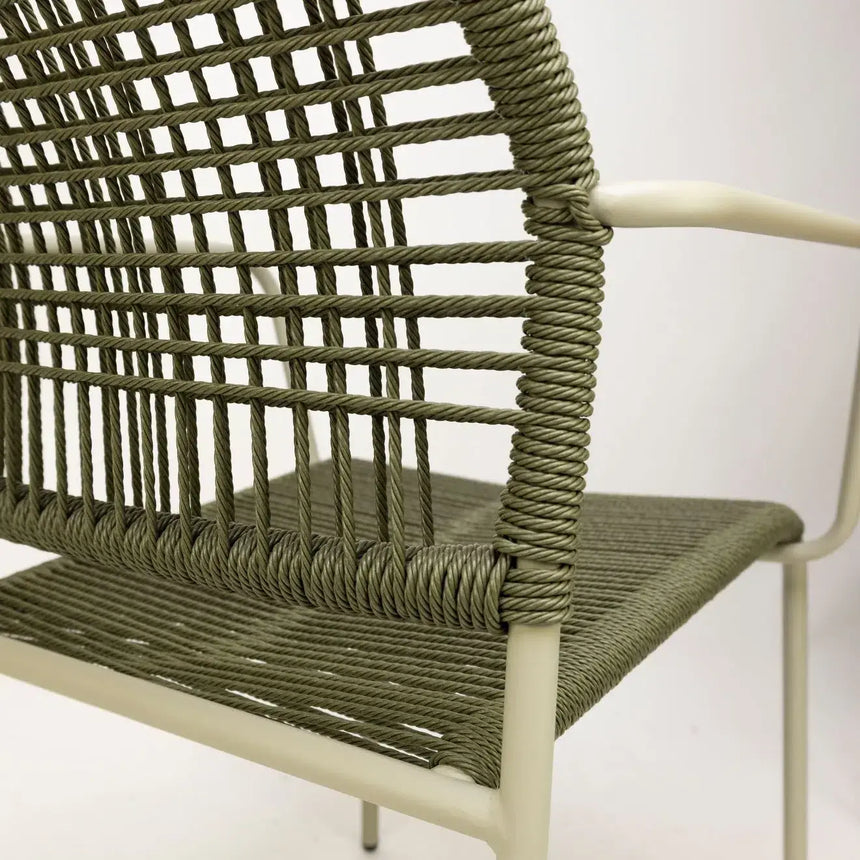 Twist scaun de terasa pentru exterior, culoare verdeMobCenter