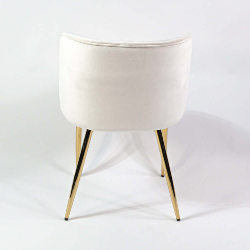 Violet scaun de dining întărit, culoarea cremMobCenter