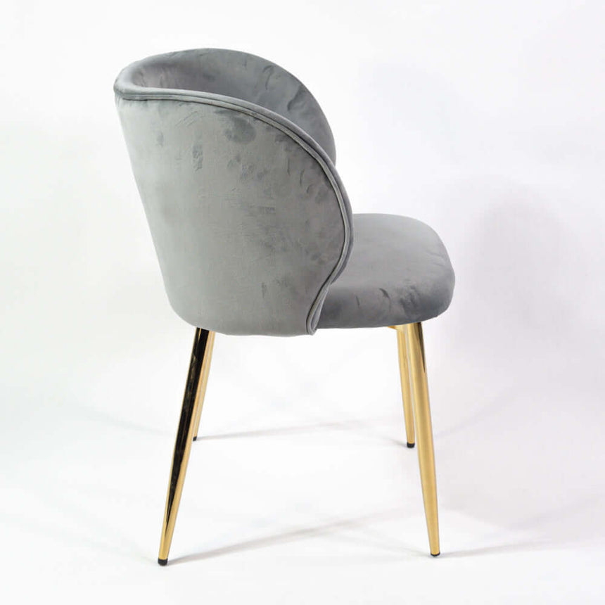 Violet scaun de dining întărit, culoarea griMobCenter