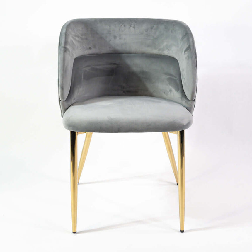 Violet scaun de dining întărit, culoarea griMobCenter