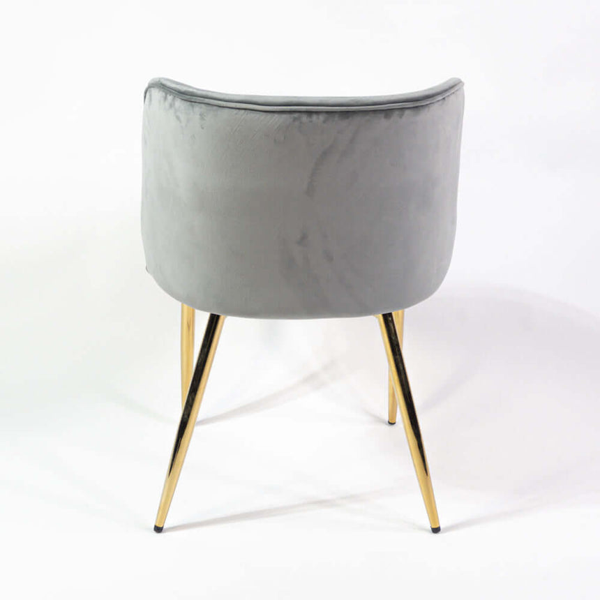 Violet scaun de dining întărit, culoarea griMobCenter