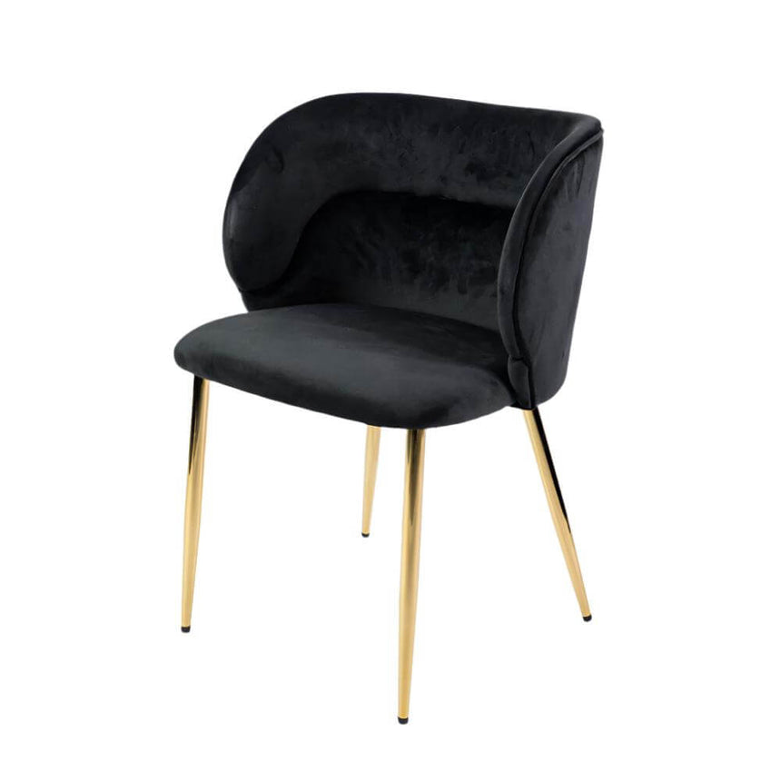 Violet scaun de dining întărit, culoarea neagrăMobCenter