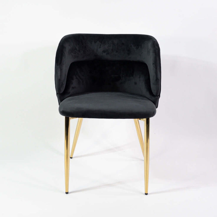 Violet scaun de dining întărit, culoarea neagrăMobCenter