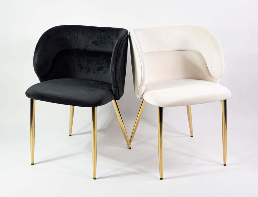 Violet scaun de dining întărit, culoarea neagrăMobCenter