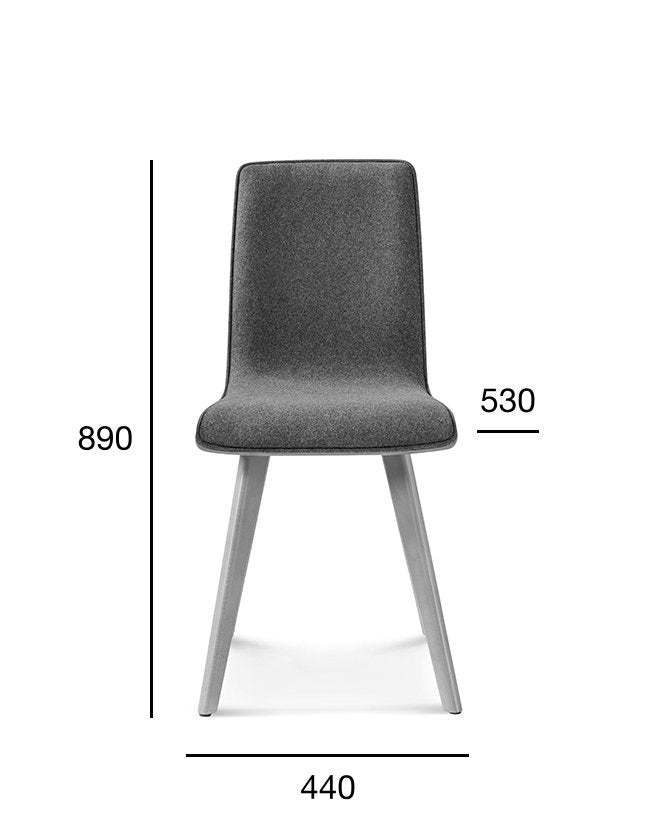 Scaun Fameg Cleo A-1605 – tapițat, picioare din lemn