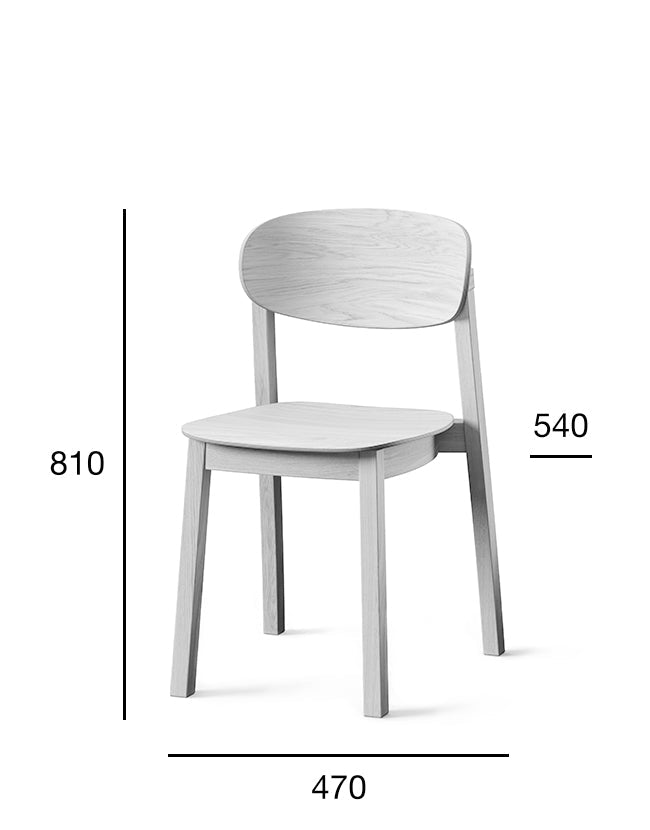 Scaun Fameg Linia A-2324 - cadru din lemn masiv curbat