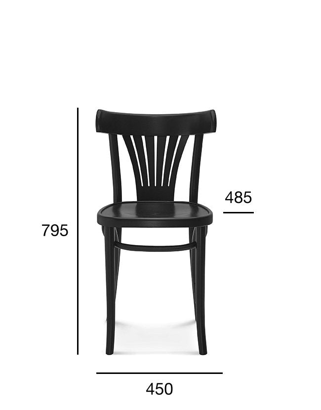Scaun Fameg 788 FAN - spătar evantai din lemn