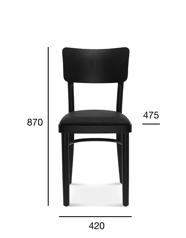 Scaun Fameg Novo A-9610 - lemn masiv, doar 42 cm lățime