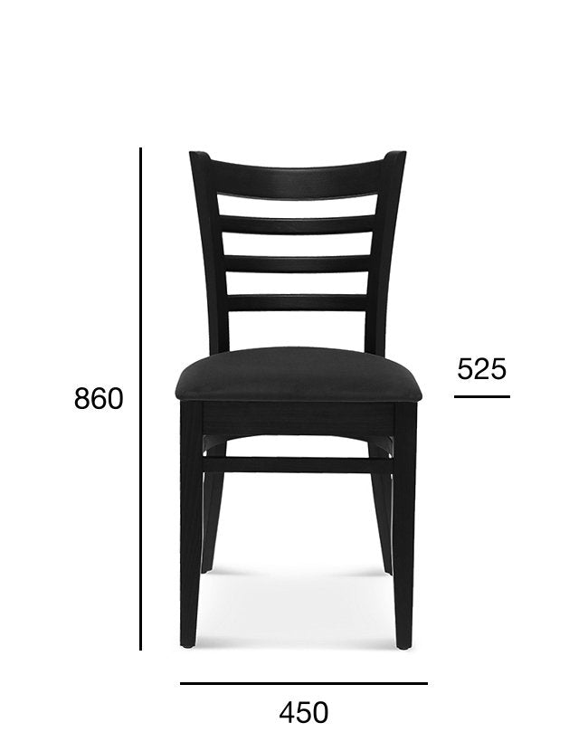 Scaun Fameg Bistro.2 A-9907 - spătar cu șipci orizontale