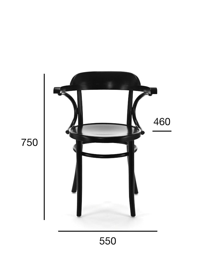 Scaun cu brațe Fameg 1110 - compact, 3,5 kg, lemn de fag