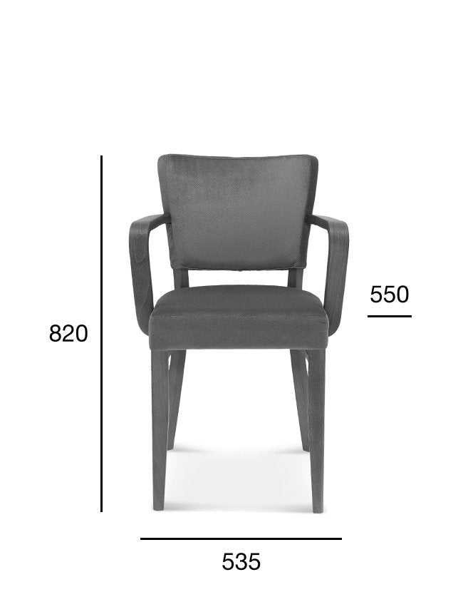 Scaun Fameg Tulip.1 B-9608 cu brațe – tapițat