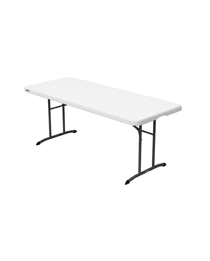 Masă catering pliantă 183×76 cm cu blat negru
