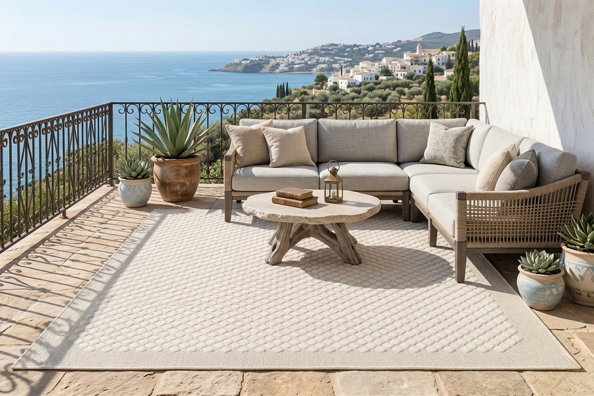 Covor exterior Hexa - design geometric