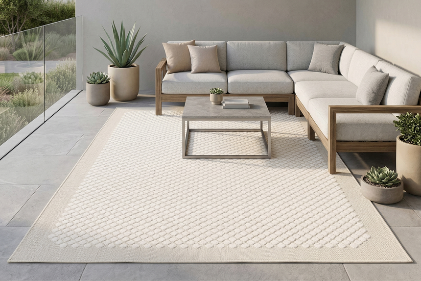 Covor exterior Hexa - design geometric
