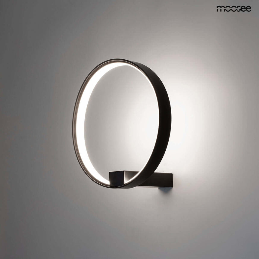 lampă de perete Circle Wall negruMobCenter