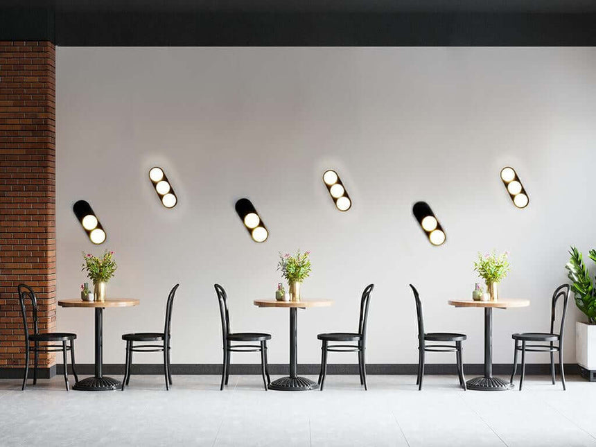 lampă de perete Drops 3 negruMobCenter