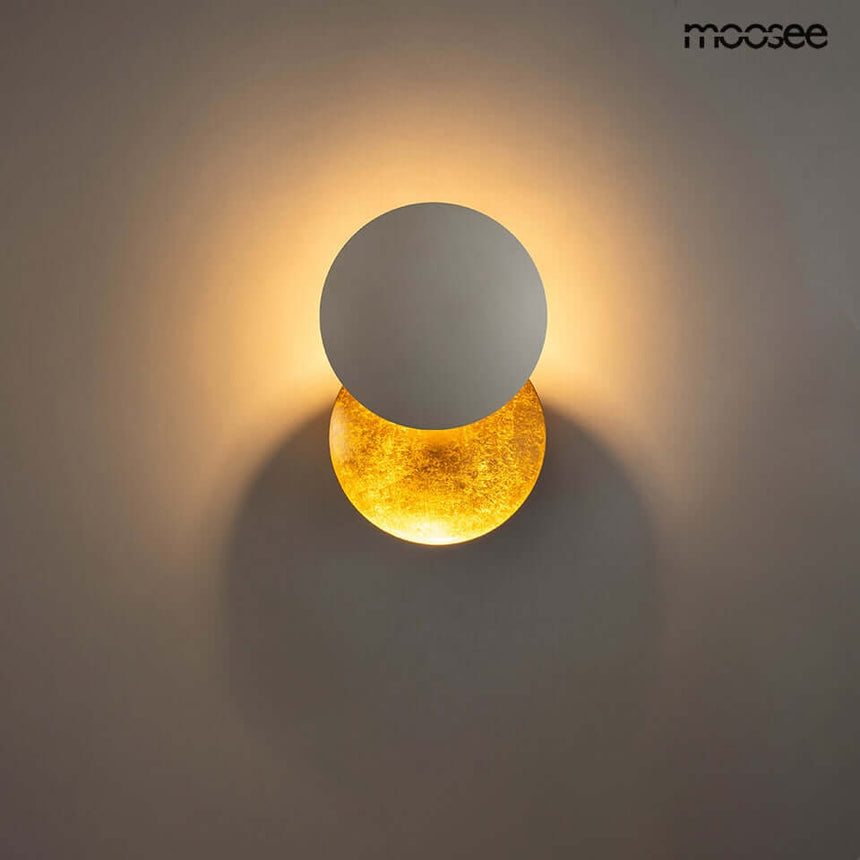 lampă de perete Eclise aur / albMobCenter