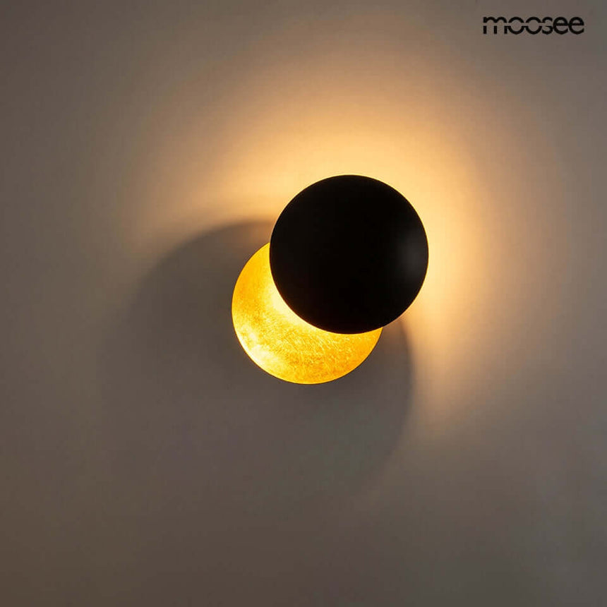lampă de perete Eclise aur / negruMobCenter