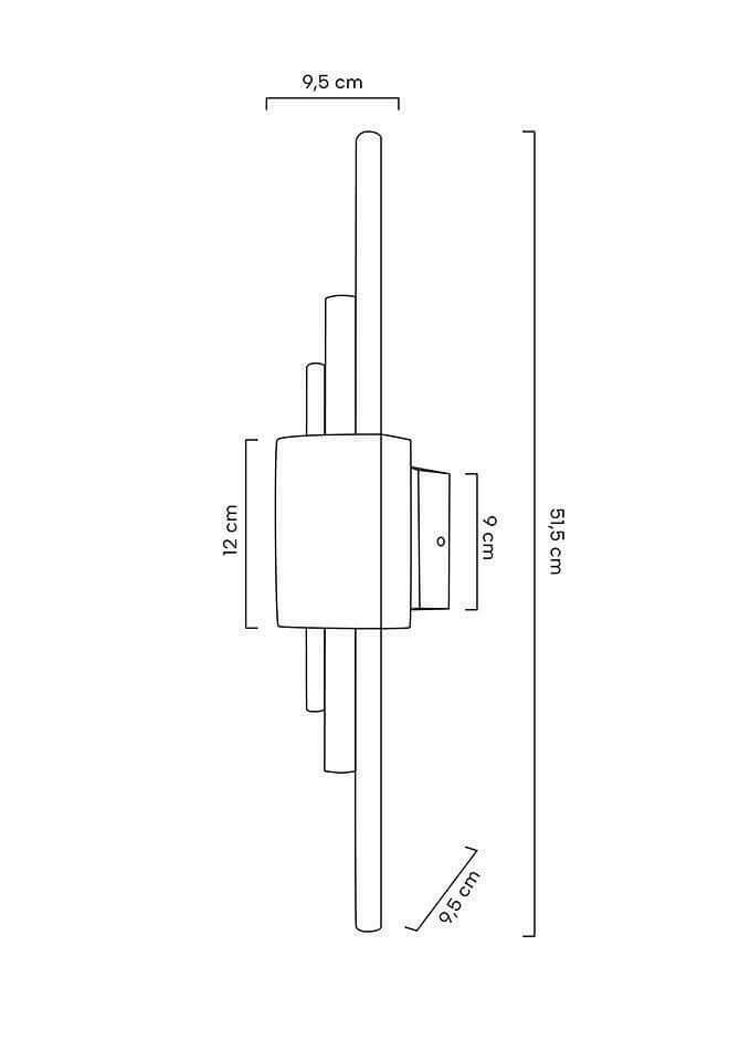 lampă de perete Evans alb / auriuMobCenter