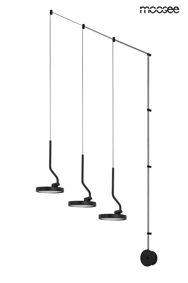 lampă de perete Flat 3 negruMobCenter