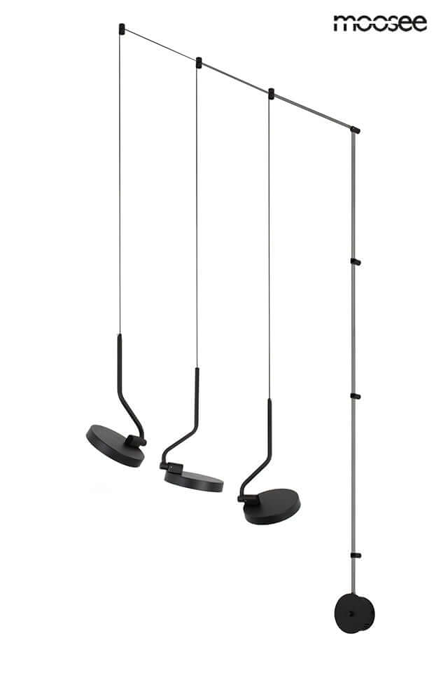 lampă de perete Flat 3 negruMobCenter