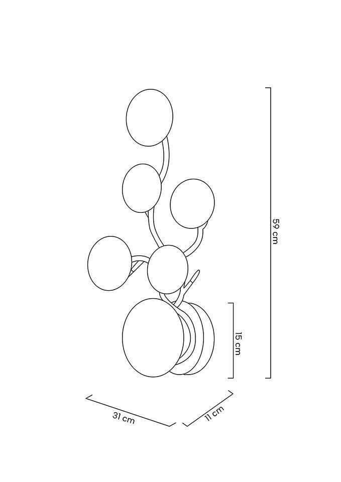 lampă de perete Lirio 6 aurMobCenter