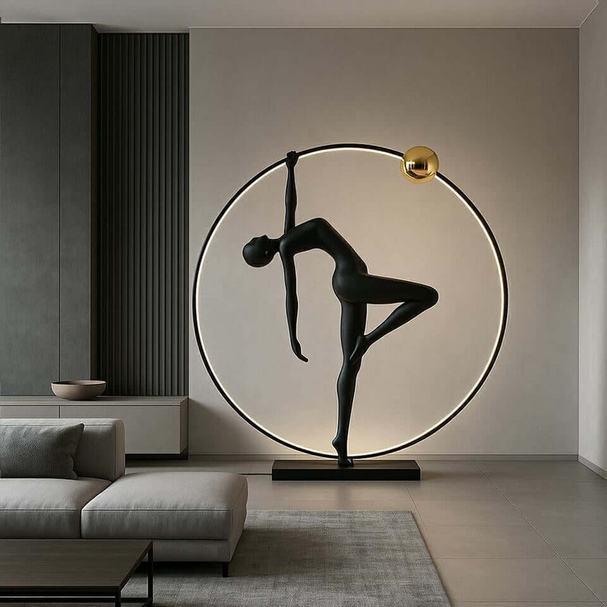 lampă de podea Human Acrobatic negruMobCenter