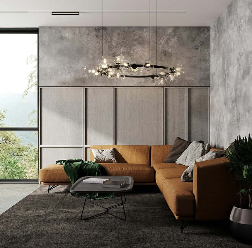 lampă suspendată Alure 120 negruMobCenter